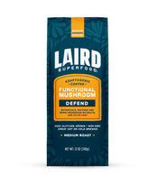 Laird Superfood Boost Coffee bag showing premium medium roast blend for everyday energy