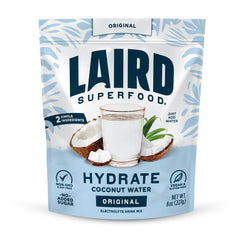 Laird Superfood HYDRATE packaging showing coconut water powder for natural hydration.