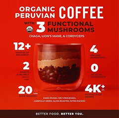 Laird Superfood Peruvian coffee cup aroma and balanced flavor.