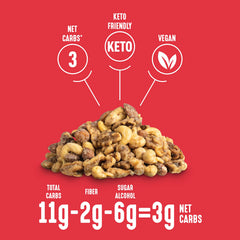 Lakanto Candied Nuts Maple Glazed on-the-go snack for busy days.