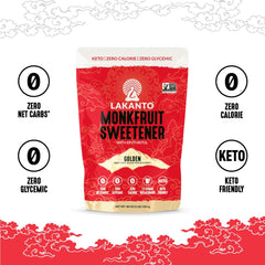 Lakanto Golden Monk Fruit Sweetener in baking, delivering sugar-like texture without calories.