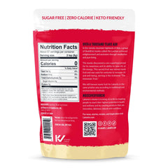 Lakanto Golden Monk Fruit Sweetener bag with a measuring scoop in the pantry.