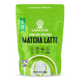 Lakanto Matcha Latte powder bag with authentic UJI green tea flavor.