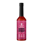 Lakanto Simple Syrup raspberry bottle shows sugar-free sweetness for drinks