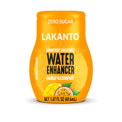Lakanto Sugar Free Water Enhancer bottle front view showing zero sugar formulation for flavorful hydration