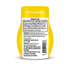 Lakanto lemonade water enhancer poured into a glass for refreshing flavor