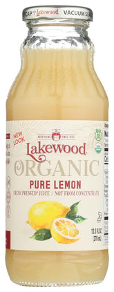 Lakewood Lemon Pure Organic bottle ready for kitchen use.