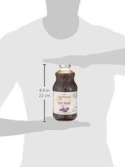 Lakewood prune juice label closeup highlights purity and simple ingredients