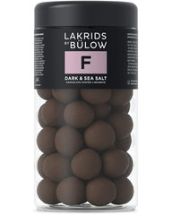 LAKRIDS BY BÜLOW dark sea salt pack front showcases premium Danish licorice.