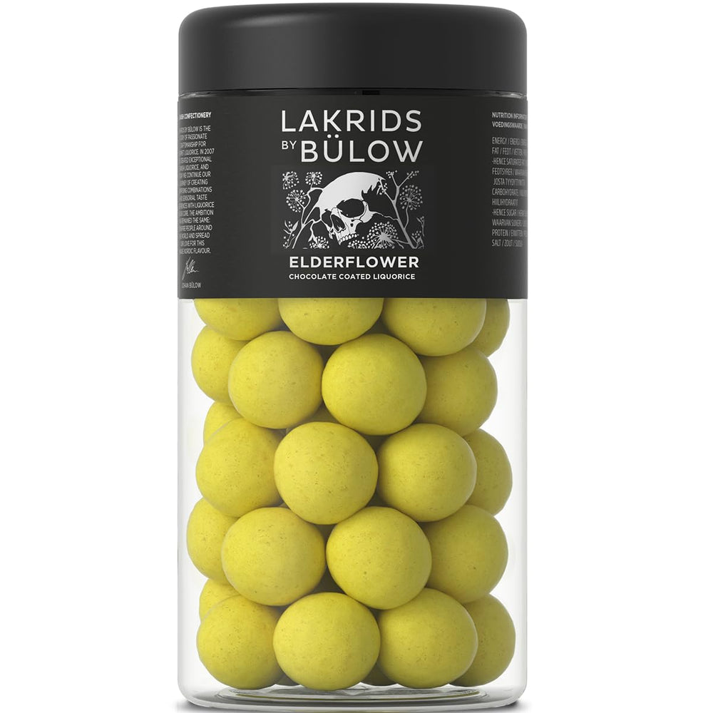LAKRIDS BY BÜLOW Elderflower Regular packaging, ideal for gifting and tasting.