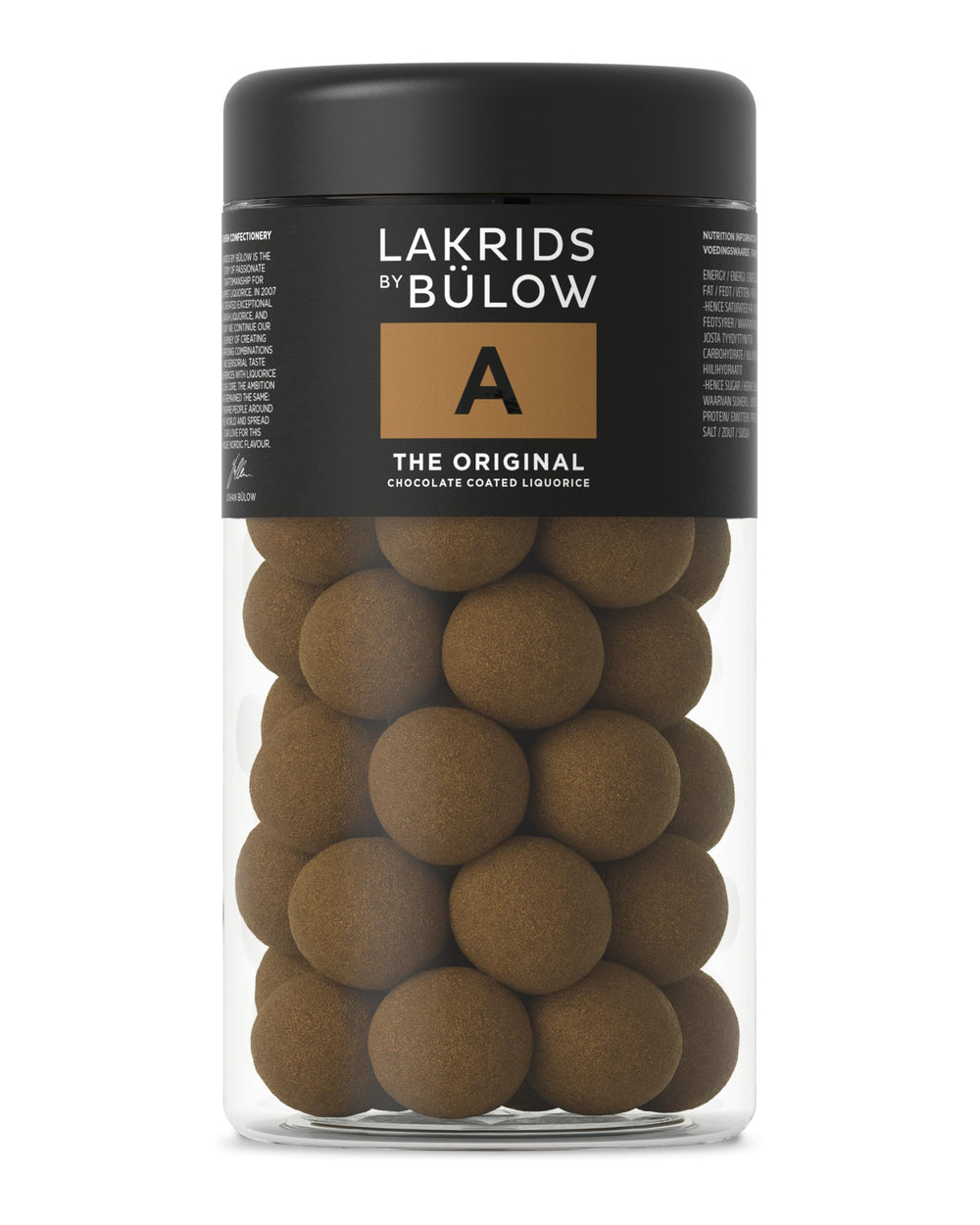 LAKRIDS BY BÜLOW Original 10oz bottle for sharing a premium Danish treat.