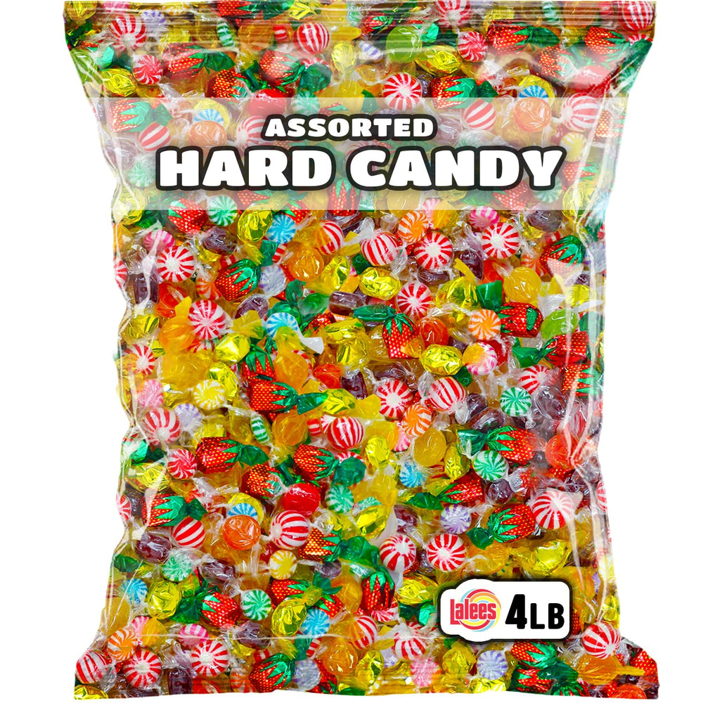 Lalees bulk hard candy assortment on display for office reception