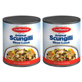LaMonica Original Scungilli 29oz can pack 2 offers premium conch for salads.