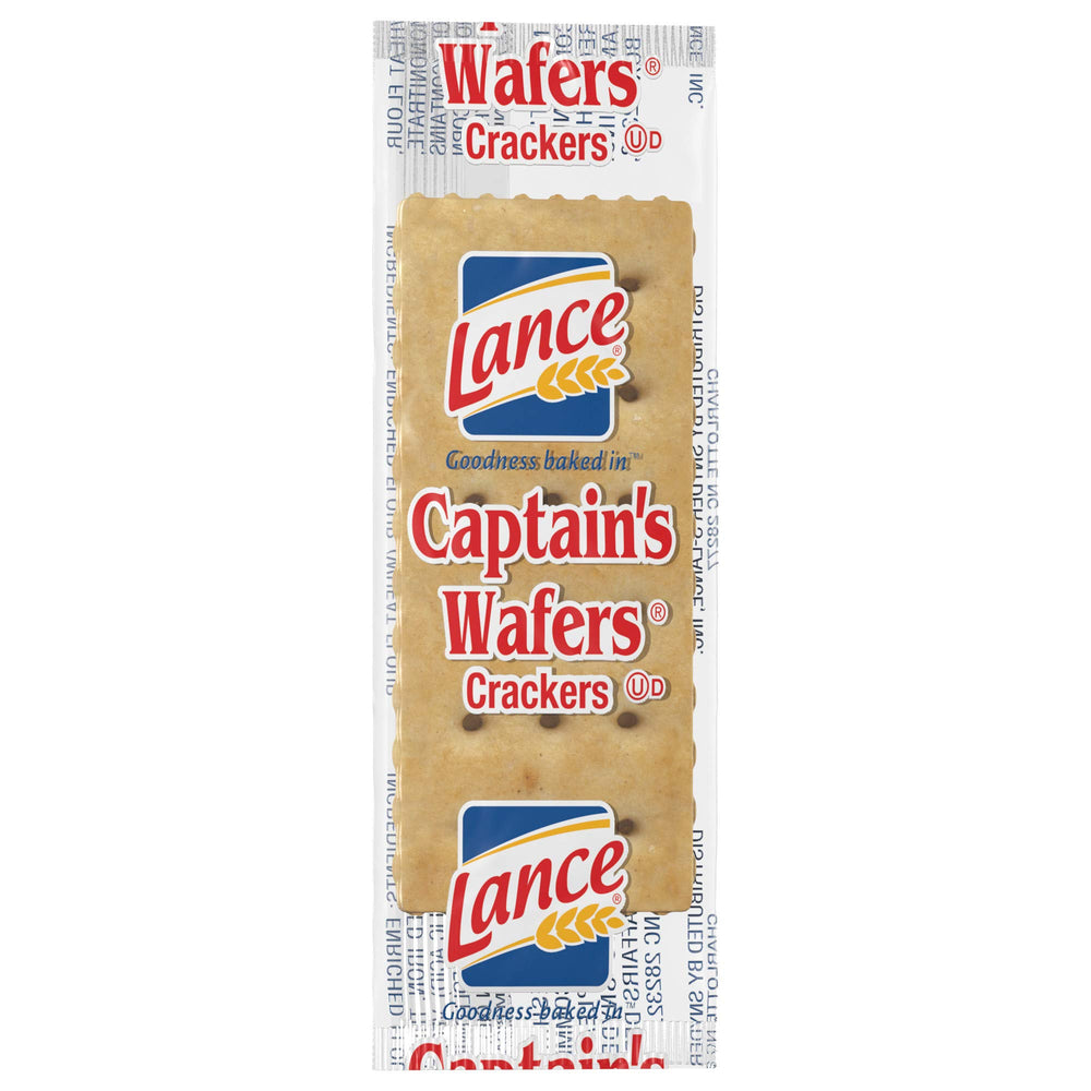 Lance Captain Wafers Original two-pack crackers ready for service.