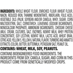 Six crackers per pack, a convenient on-the-go snack option.