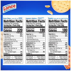 Lance Toasty peanut butter crackers, lunchbox-ready pack