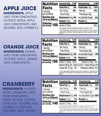 Langers carton display emphasizes a gluten-free, no-preservatives beverage option