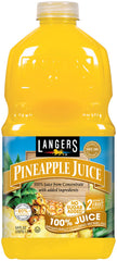 Langers Pineapple Juice with Vitamin C bottle for a vitamin-rich refresh.