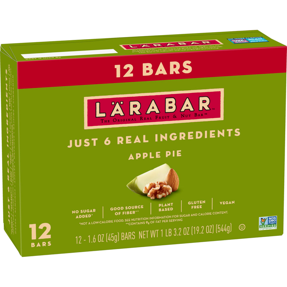 LÄRABAR Apple Pie pack image showing convenient energy for busy days