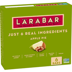LÄRABAR Apple Pie packaging shows a gluten-free vegan snack on the go.