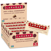 LÄRABAR Chocolate Chip Cookie Dough bar on packaging, convenient on-the-go snack for busy days
