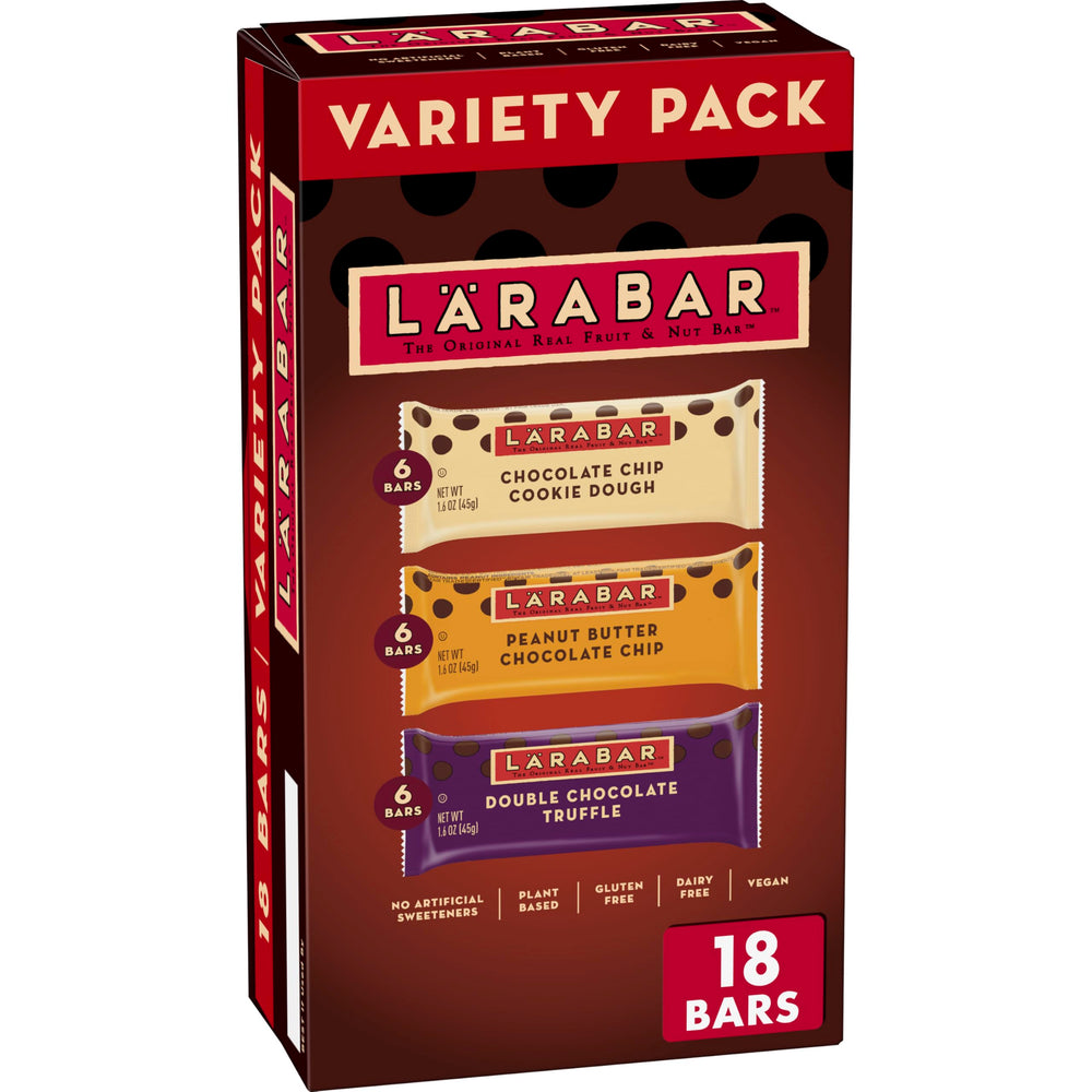 LÄRABAR Chocolate Variety Pack bar-1: portable real-food snack for busy days.