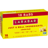 LÄRABAR Lemon Bar packaging highlights real ingredients for a clean vegan snack