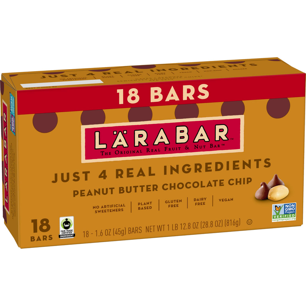 LÄRABAR Peanut Butter Chocolate Chip box for on-the-go snacking
