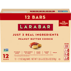 LÄRABAR Peanut Butter Cookie bar vegan gluten-free label for mindful snacking