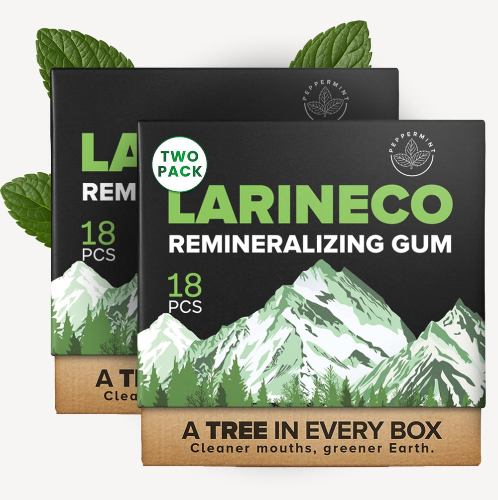 Larineco remineralizing gum with nano hydroxyapatite for enamel support