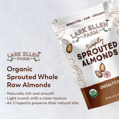 Front view of resealable bag preserving almond freshness