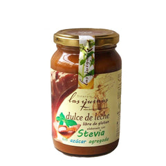 Las Quinas milk caramel jar front view; sugar-free, ideal for spreads.