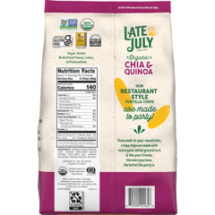 Late July chips alongside queso for a gluten-free treat.