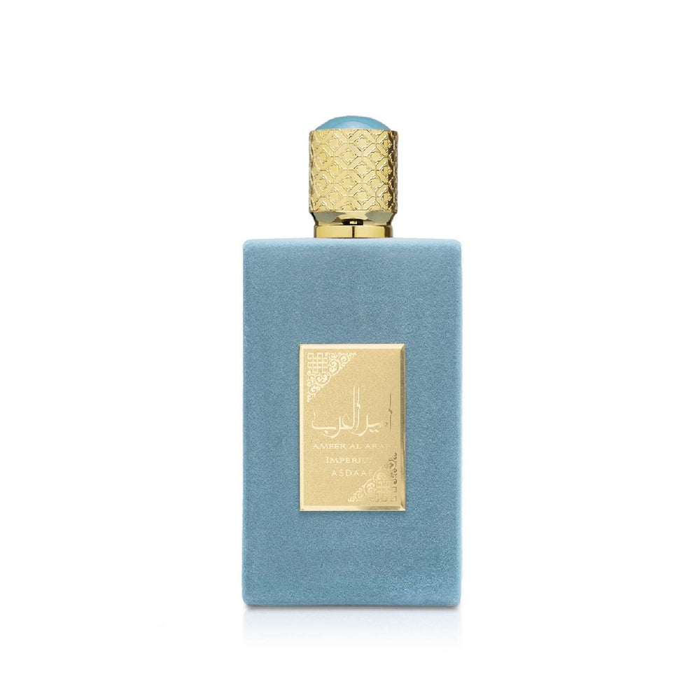 Lattafa Ameer Al Arab Imperium bottle-front view hints at a fresh citrus opening