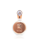 Lattafa Fakhar Eau de Parfum bottle close-up showcasing elegant design for evening wear.
