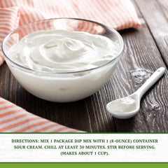 Laura Scudder's Green Onion Dip Mix with fresh vegetables for tasty dips.