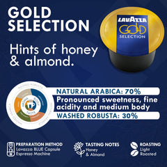 Lavazza Blue Caffè Crema pod delivering smooth flavor