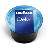 Lavazza BLUE DEK capsules pack shot for quick decaf espresso at home