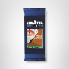 Lavazza Crema e Aroma capsules close-up highlighting bold aroma for a premium espresso ritual.