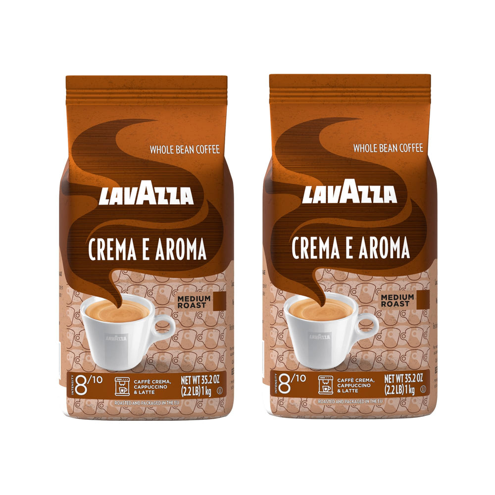 Lavazza Crema e Aroma coffee beans bag for versatile grinding and espresso