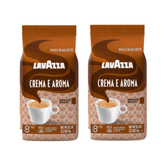 Lavazza Crema e Aroma coffee beans bag for versatile grinding and espresso