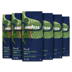Lavazza Decaf Ground Coffee pack 6 – ideal for drip brewing and everyday enjoyment.