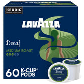 Lavazza decaf single-serve pods box—convenient and ready for a balanced cup.
