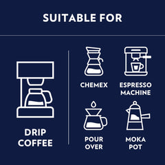 Lavazza Dek Filtro medium roast beans ideal for drip or espresso brewing