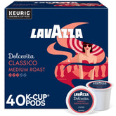 Lavazza Dolcevita Classico box front, ideal for your daily Italian coffee ritual.
