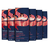 Lavazza Dolcevita Classico packaging bags shown for drip brewers