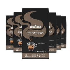 Lavazza espresso ground coffee 20oz bag pack6 for versatile espresso and drip brewing