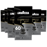 Lavazza Espresso Maestro Ristretto capsules box ready for quick espresso.