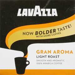 Lavazza Gran Aroma steaming cup releasing floral aroma and citrus notes.