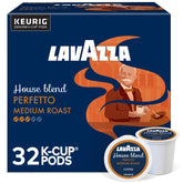 Lavazza House Blend Perfetto packaging close-up for convenient single-serve coffee